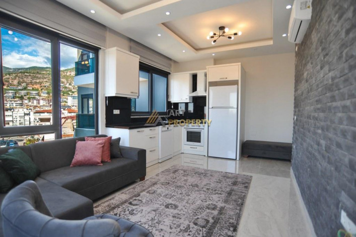 Двухкомнатная квартира в 450 м. от знаменитого пляжа Кейкубат в Алании, 55 м2. - Ракурс 3