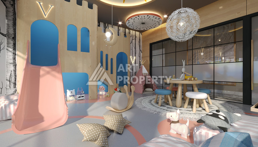 Новый шикарный проект с развитой инфраструктурой в районе Оба - Ракурс 45