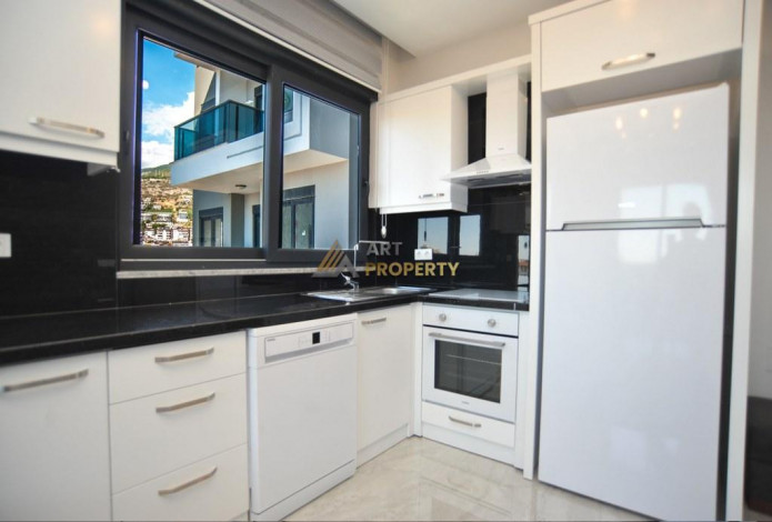 Двухкомнатная квартира в 450 м. от знаменитого пляжа Кейкубат в Алании, 55 м2. - Ракурс 14