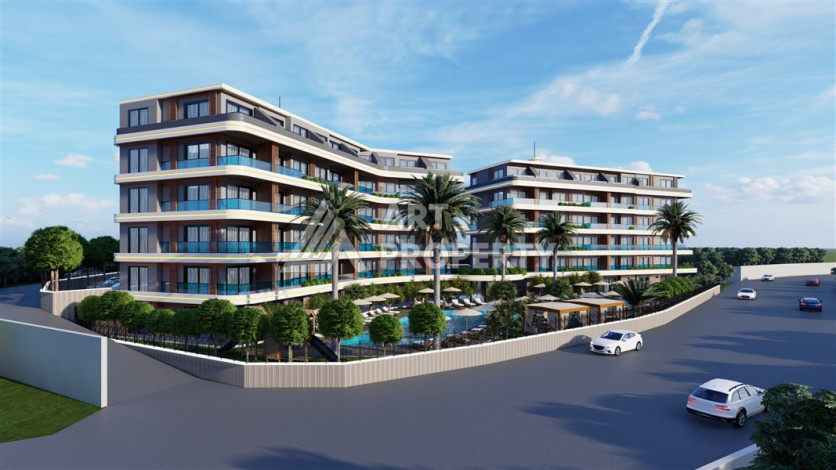 Новый проект в районе Оба на этапе строительства - Ракурс 3