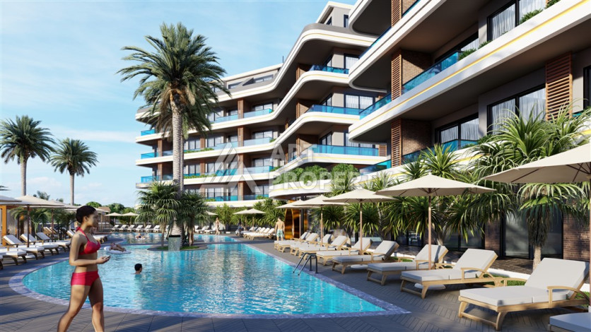 Новый проект в районе Оба на этапе строительства - Ракурс 5