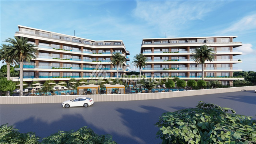 Новый проект в районе Оба на этапе строительства - Ракурс 6