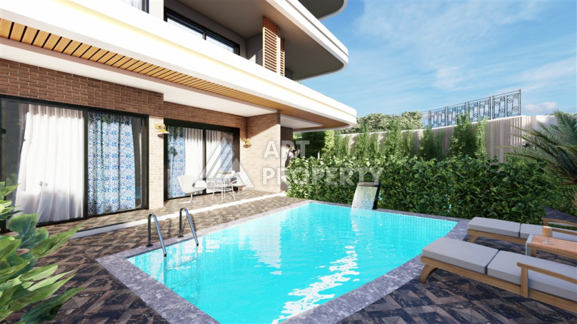 Новый проект в районе Оба на этапе строительства - Ракурс 10