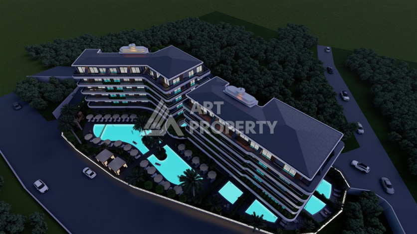 Новый проект в районе Оба на этапе строительства - Ракурс 14