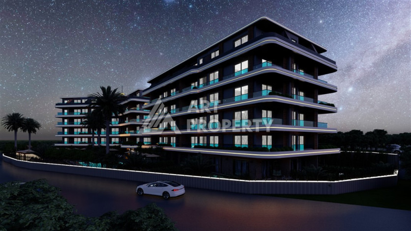 Новый проект в районе Оба на этапе строительства - Ракурс 15