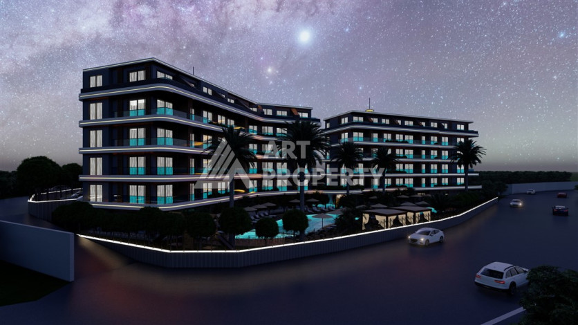 Новый проект в районе Оба на этапе строительства - Ракурс 16