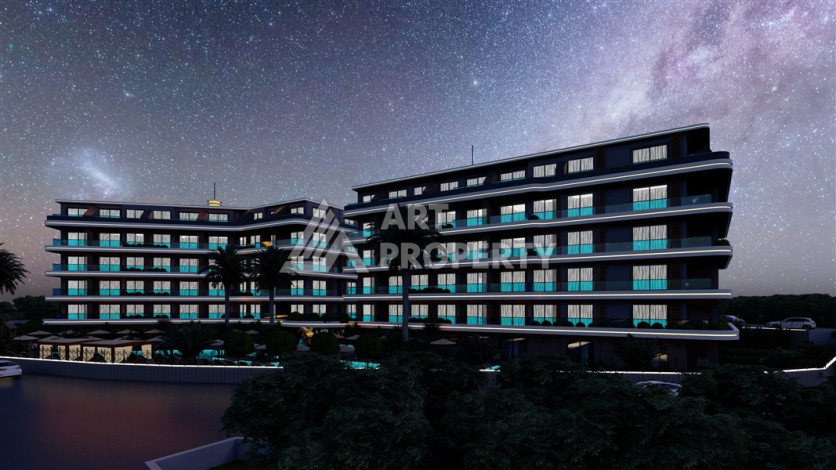 Новый проект в районе Оба на этапе строительства - Ракурс 19