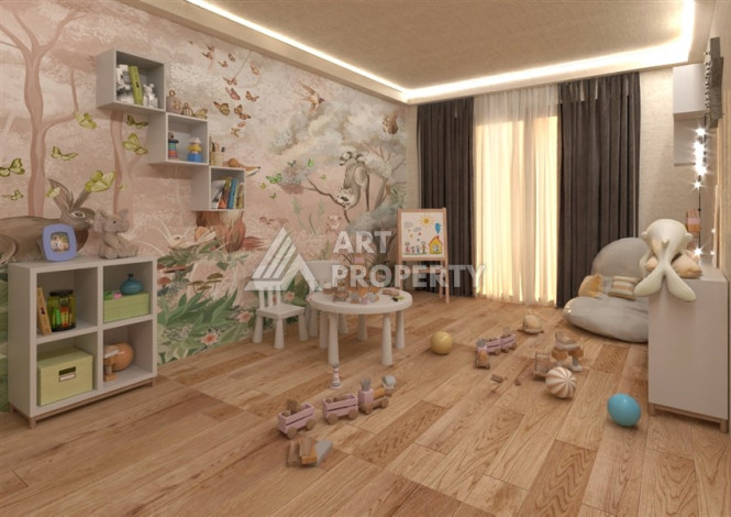 Новый проект в районе Оба на этапе строительства - Ракурс 24