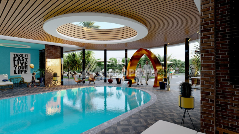 Новый проект в районе Оба на этапе строительства - Ракурс 26