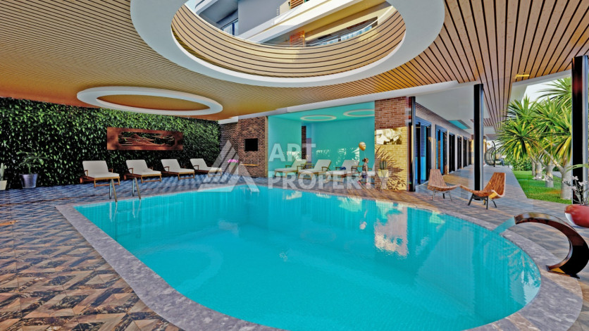 Новый проект в районе Оба на этапе строительства - Ракурс 27