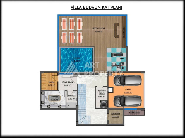 Шикарная вилла 5+1 подходит под получение гражданства - Ракурс 11