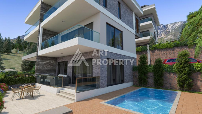 Комплекс вилл в экологически чистом районе Каргыджак среди гор и банановых плантаций. - Ракурс 2