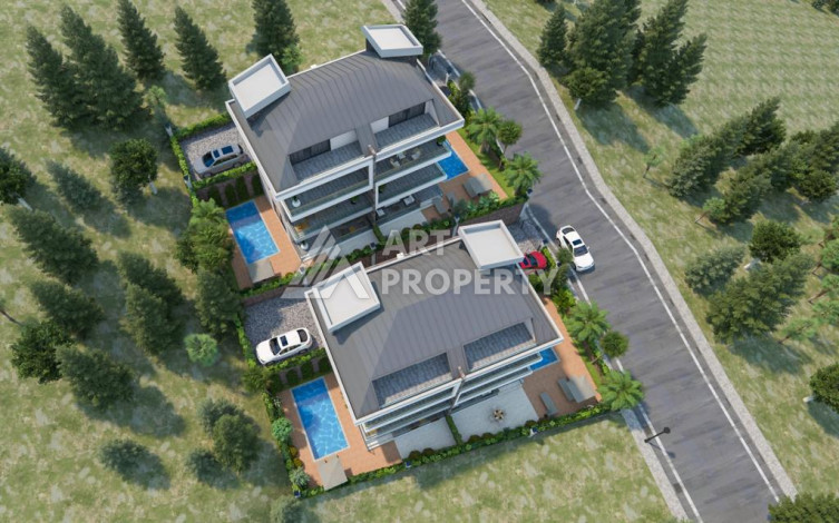 Комплекс вилл в экологически чистом районе Каргыджак среди гор и банановых плантаций. - Ракурс 3