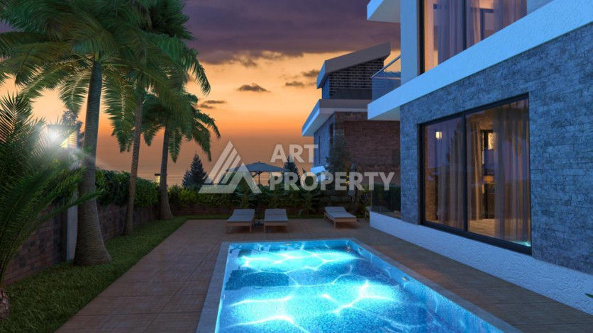 Комплекс вилл в экологически чистом районе Каргыджак среди гор и банановых плантаций. - Ракурс 7