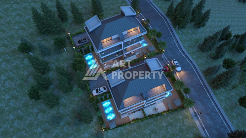 Комплекс вилл в экологически чистом районе Каргыджак среди гор и банановых плантаций. - Ракурс 8