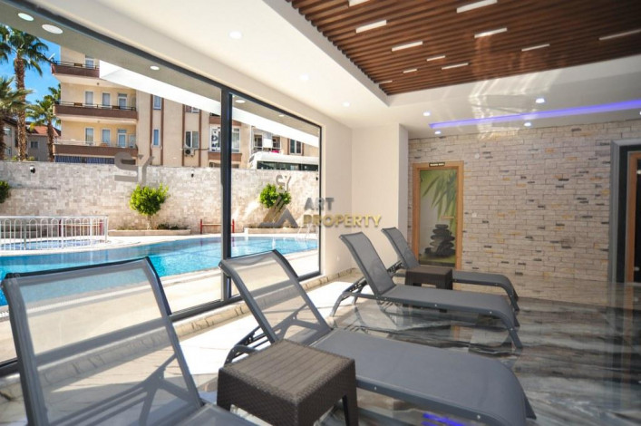 Двухкомнатная квартира в 450 м. от знаменитого пляжа Кейкубат в Алании, 55 м2. - Ракурс 20