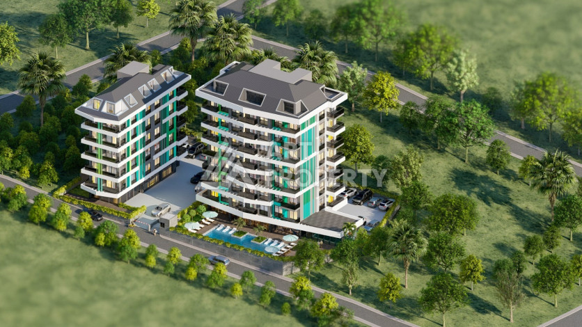 Пентхаус 2+1 по выгодной цене в новом инвестиционном проекте в районе Авсаллар - Ракурс 3