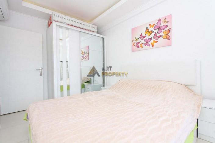 Двухкомнатная квартира в 150 метрах от знаменитого пляжа Клеопатра в Алании, 55 м2. - Ракурс 2