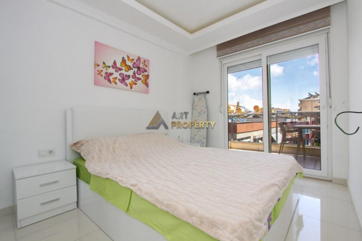 Двухкомнатная квартира в 150 метрах от знаменитого пляжа Клеопатра в Алании, 55 м2. - Ракурс 5