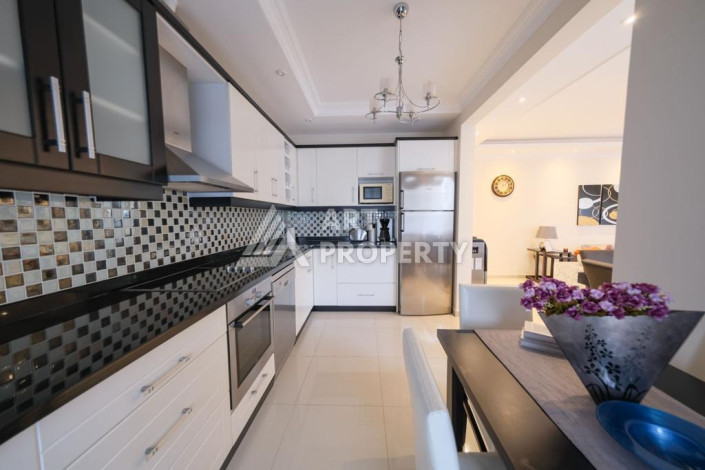 Квартира 2+1 на первой береговой линии в центре Алании - Ракурс 12