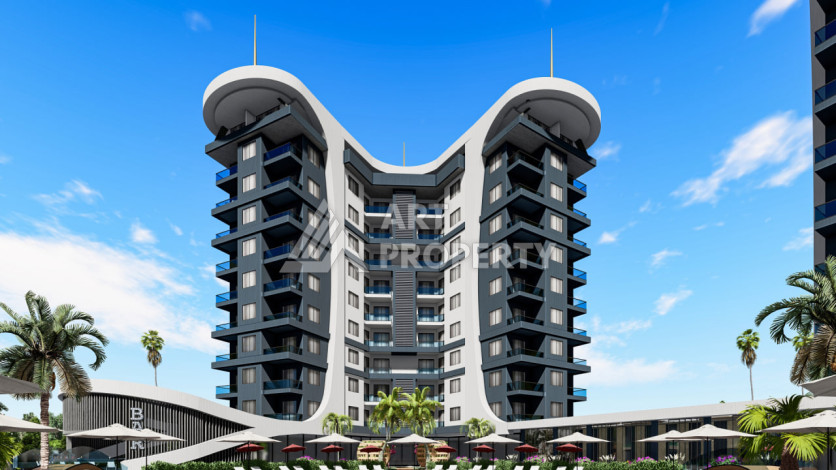 Роскошный проект на стадии строительства в районе Авсалар - Ракурс 2