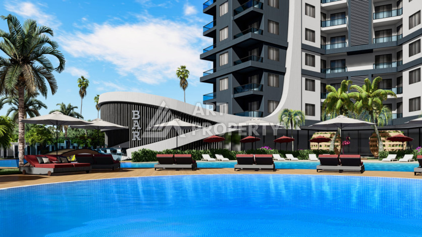 Роскошный проект на стадии строительства в районе Авсалар - Ракурс 3