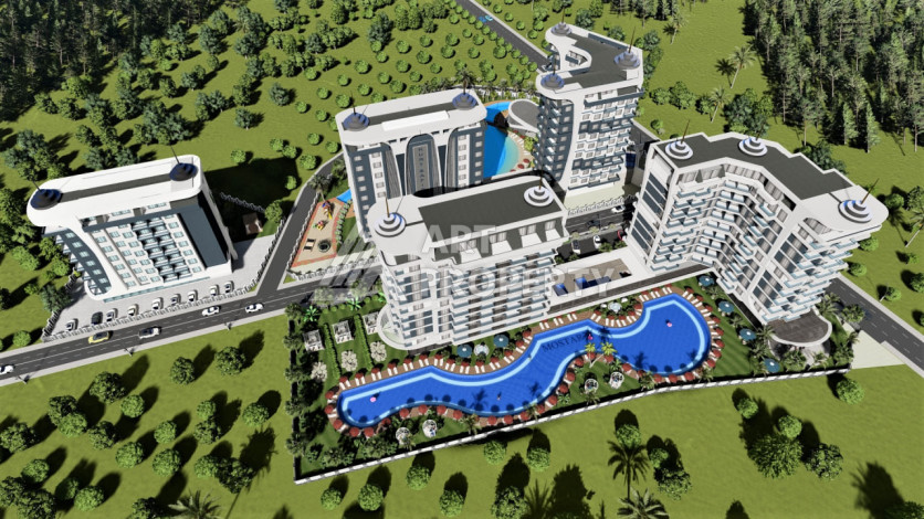 Роскошный проект на стадии строительства в районе Авсалар - Ракурс 8