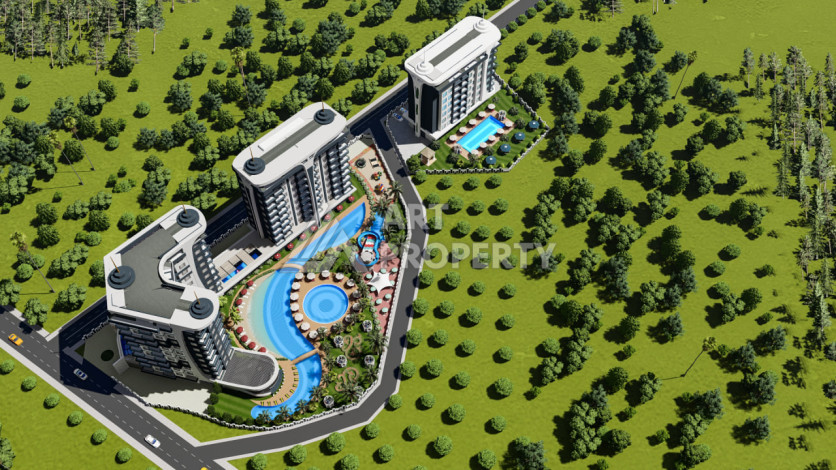 Роскошный проект на стадии строительства в районе Авсалар - Ракурс 16