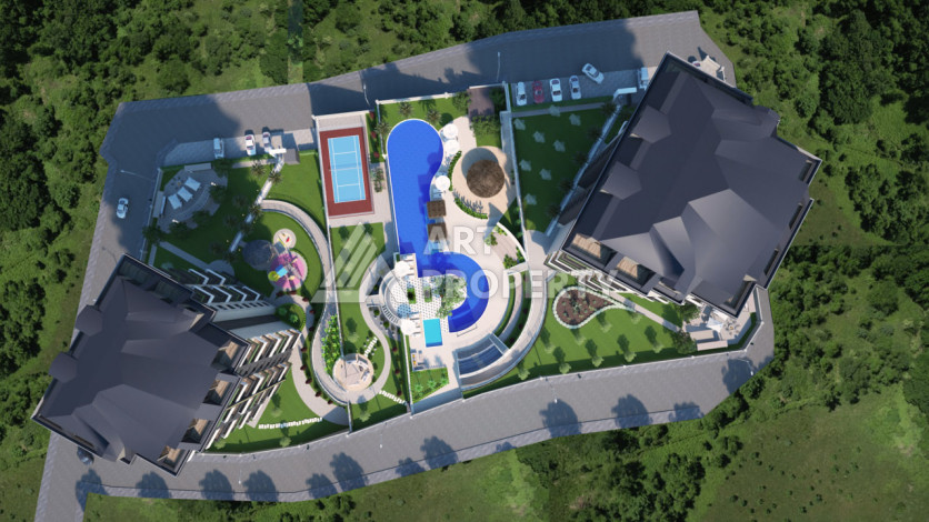 Комплекс на стадии строительства в динамично развивающем районе Демирташ - Ракурс 5