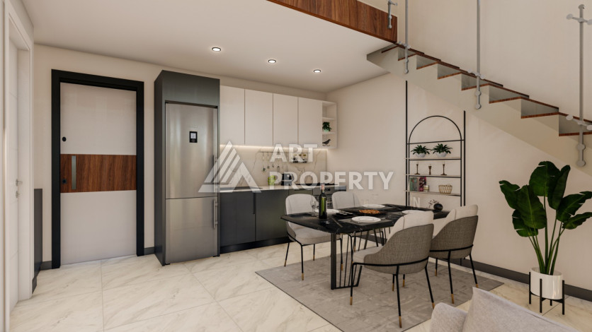 Новый комплекс на стадии строительства в Алании район Махмутлар - Ракурс 4