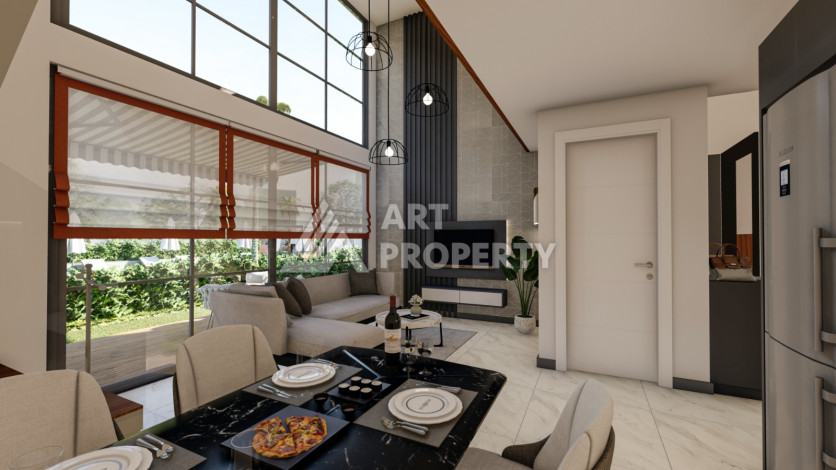 Новый комплекс на стадии строительства в Алании район Махмутлар - Ракурс 7