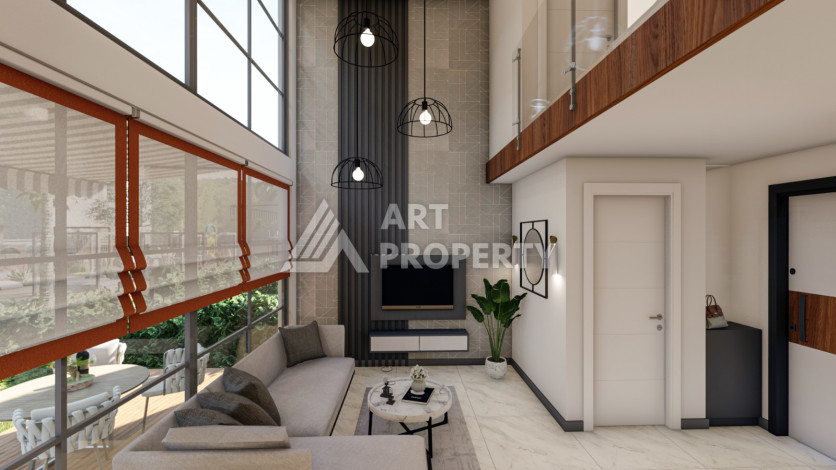 Новый комплекс на стадии строительства в Алании район Махмутлар - Ракурс 8