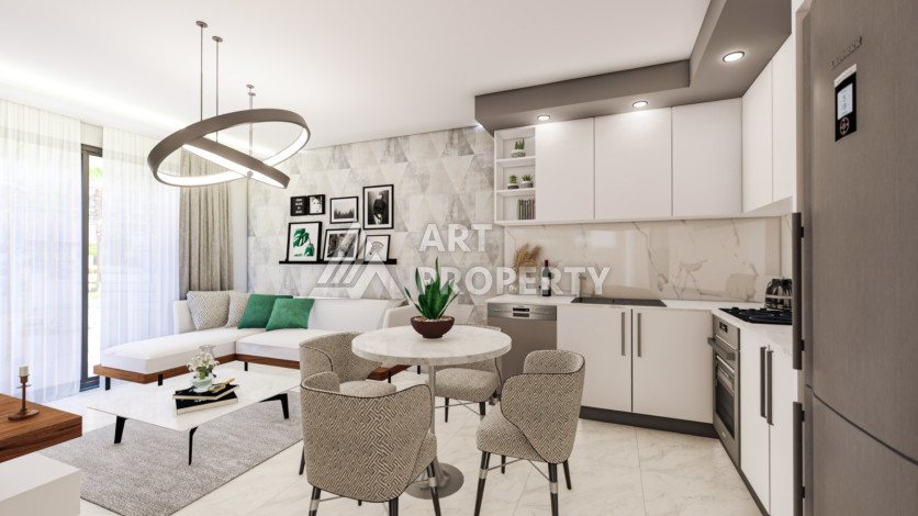 Новый комплекс на стадии строительства в Алании район Махмутлар - Ракурс 9