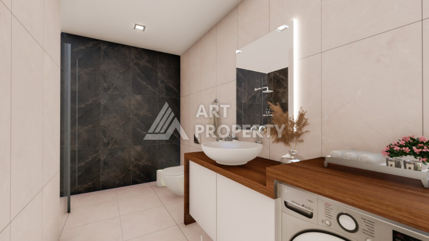 Новый комплекс на стадии строительства в Алании район Махмутлар - Ракурс 11