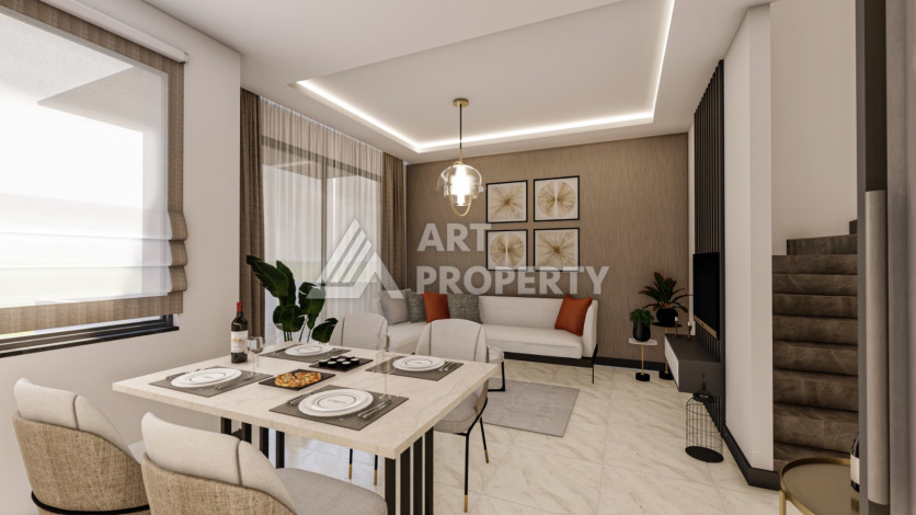 Новый комплекс на стадии строительства в Алании район Махмутлар - Ракурс 12