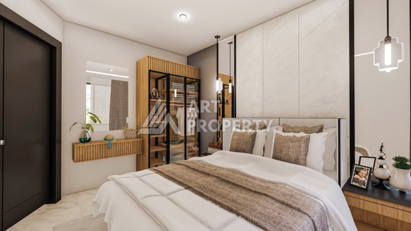 Новый комплекс на стадии строительства в Алании район Махмутлар - Ракурс 13