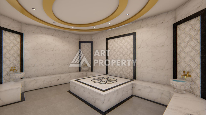 Новый комплекс на стадии строительства в Алании район Махмутлар - Ракурс 14