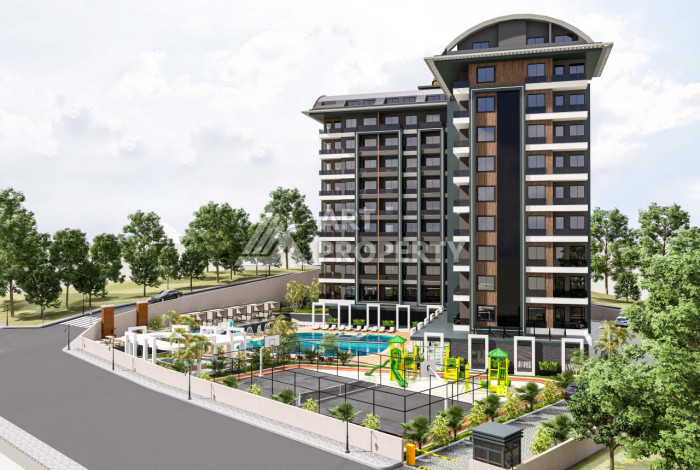 Новый проект в Алании район Демирташ на стадии строительства - Ракурс 7