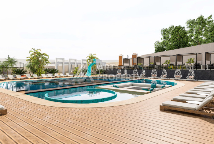 Новый проект в Алании район Демирташ на стадии строительства - Ракурс 8