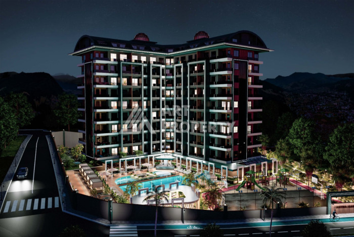 Новый проект в Алании район Демирташ на стадии строительства - Ракурс 11