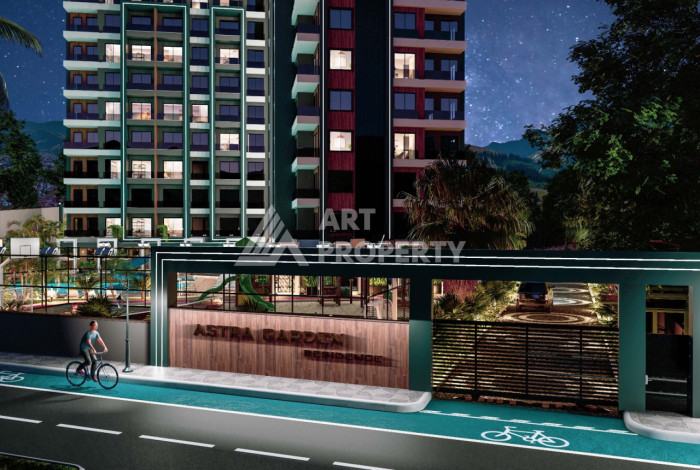 Новый проект в Алании район Демирташ на стадии строительства - Ракурс 12