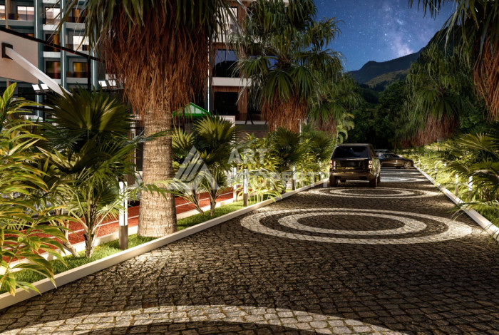 Новый проект в Алании район Демирташ на стадии строительства - Ракурс 13