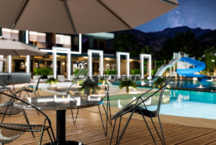 Новый проект в Алании район Демирташ на стадии строительства - Ракурс 17