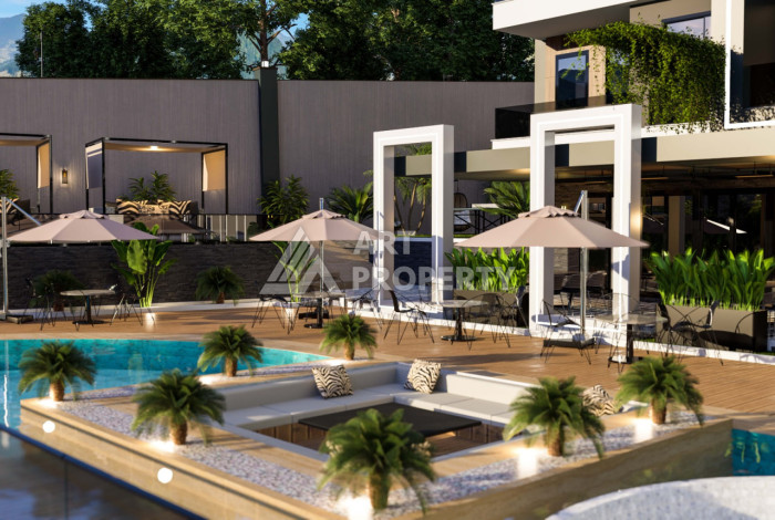 Новый проект в Алании район Демирташ на стадии строительства - Ракурс 20