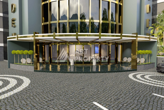 Новый проект в Алании район Демирташ на стадии строительства - Ракурс 21