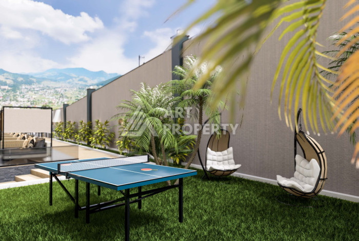 Новый проект в Алании район Демирташ на стадии строительства - Ракурс 24