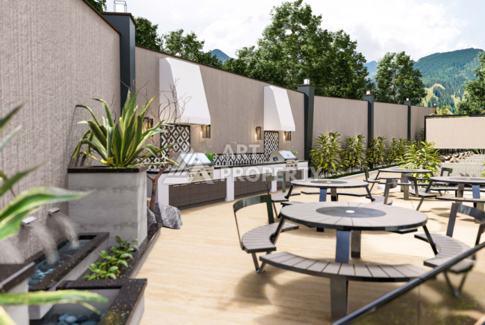 Новый проект в Алании район Демирташ на стадии строительства - Ракурс 26