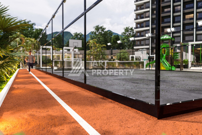 Новый проект в Алании район Демирташ на стадии строительства - Ракурс 29