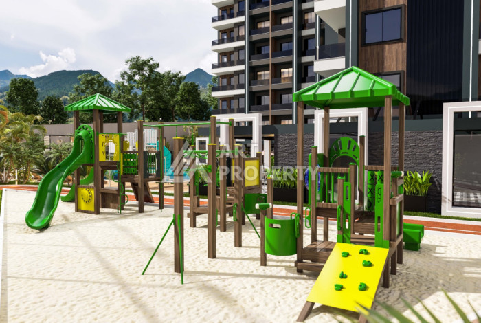 Новый проект в Алании район Демирташ на стадии строительства - Ракурс 31