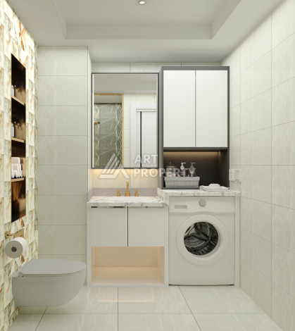 Новый проект в Алании район Демирташ на стадии строительства - Ракурс 33